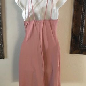 Light peach dress